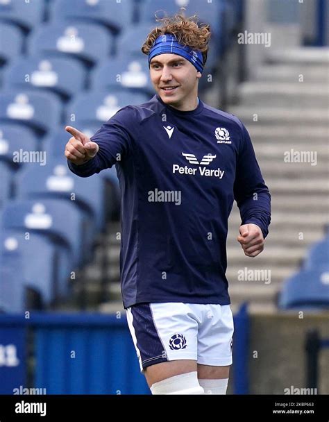 Scotland's Jamie Ritchie during a captain's run at BT Murrayfield ...