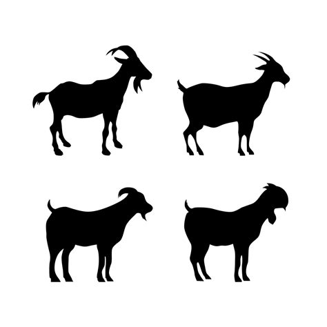 Vector Goat Silhouette Goat Logo Goat Icon Symbol Vector Illustration 23887207 Vector Art At