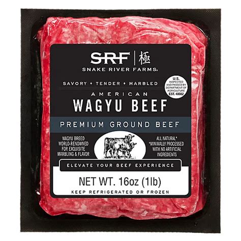 Snake River Farms Ground Beef Wagyu 1 Lb Vons