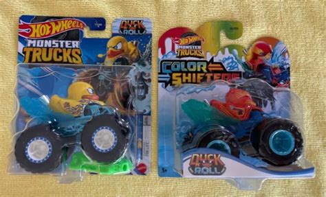 MATTEL 2024 HOT Wheels Monster Trucks DUCK N ROLL Changeurs De Couleur Duck N Roll EUR 27 59