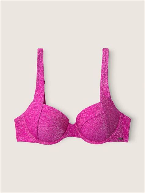 Işıltılı Push Up Bikini Üstü