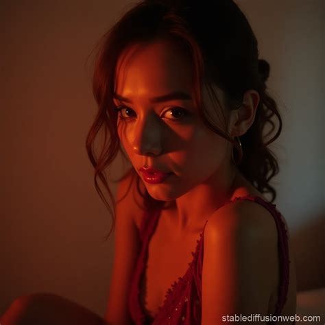 Confidente Mulher Em Lingerie Vermelha Stable Diffusion Online