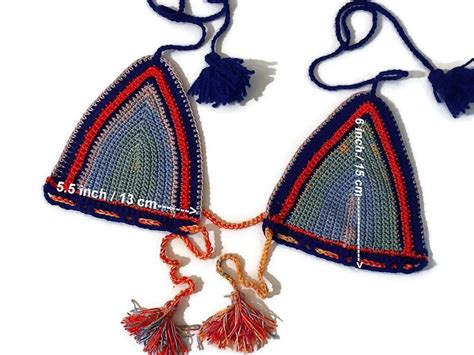 Bohemian Crochet Top Handmade Bikini Top Crocheted Top Etsy