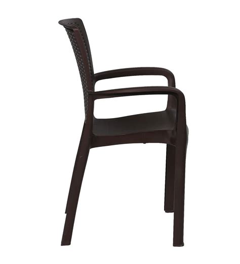 Buy Orca Plastic Chairs In Brown Finish Set Of 2 By National Plastics