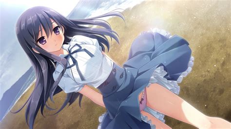 обои : аниме, Аниме девушки, Художественное произведение, Пляжный ...