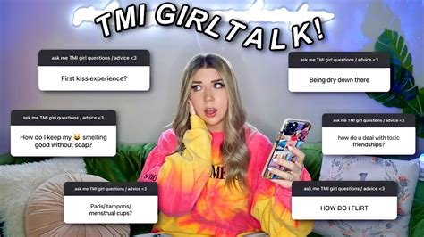 Answering Tmi Girl Talk Questions Ur Too Scared To Ask Ur Mom Youtube