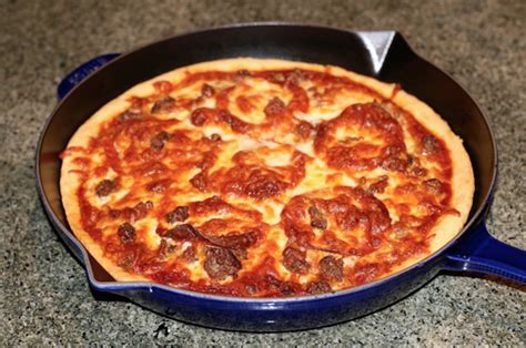 Einkorn Flour Pizza Dough Cooked In Cast Iron Skillet Recipe