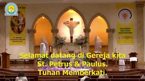 Misa Kamis Putih 17 00 01 04 2021 Gereja St Petrus Dan Paulus