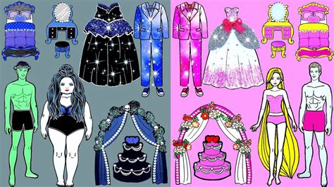 Paper Doll Dress Dress Up Dolls Barbie Dress Rich Vs Poor Princess