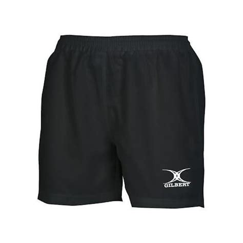 Kids Rugby Shorts Saracen Black Gilbert Boutique