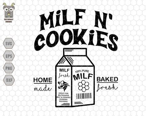 Milf N Cookies Stay At Home Svg Milf N Cookies Svg Stay At Home Svg Baby Shower Svg Cute