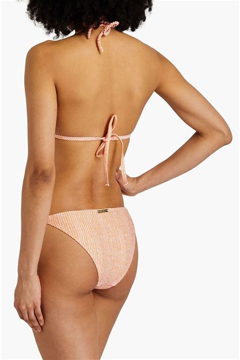 HEIDI KLEIN Printed Low Rise Bikini Briefs THE OUTNET