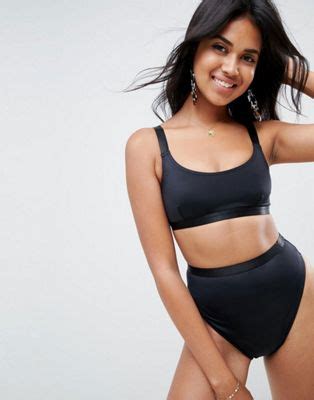 ASOS DESIGN Mix and Match Bikini court à bordures élastiques ASOS