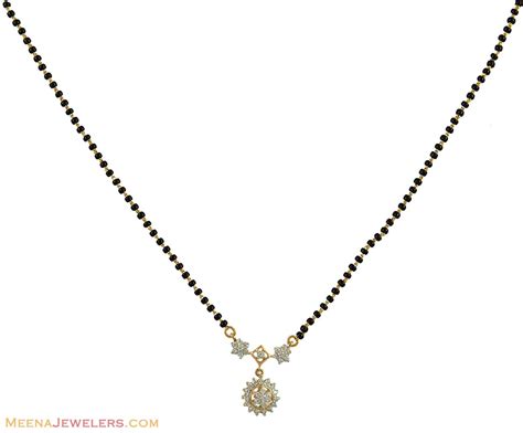 18k Diamond Mangalsutra Dima11129 18k Yellow Gold Diamond