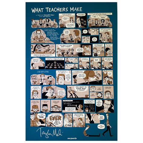 “What Teachers Make” POSTER (signed) - Taylor Mali