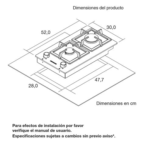 ENCIMERA A GAS CHALLENGER SQ 6730 30 CM 2 QUEMADORES