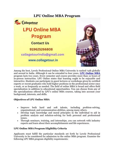 Ppt Lpu Online Mba Program Powerpoint Presentation Free Download