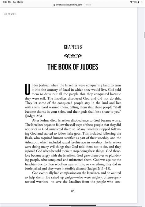 Michael Kotch - THE BOOK OF JUDGES: Excerpts from my...