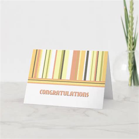 Colorful Stripes Employee Anniversary Card Zazzle