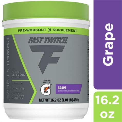 Fast Twitch® Grape Pre-Workout Supplement Powder by Gatorade®, 16.2 oz ...