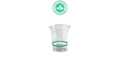 BioPak Cup 500ml BioCup Clear Suitable For Cold Beverages Ctn 1000 KC