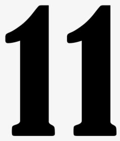 Number 11 Clipart Black And White