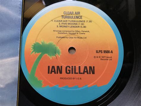 IAN GILLAN BAND Clear Air Turbulence UK EX 1977 Aukro