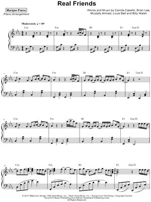 "Real Friends" Sheet Music - 9 Arrangements Available Instantly ...