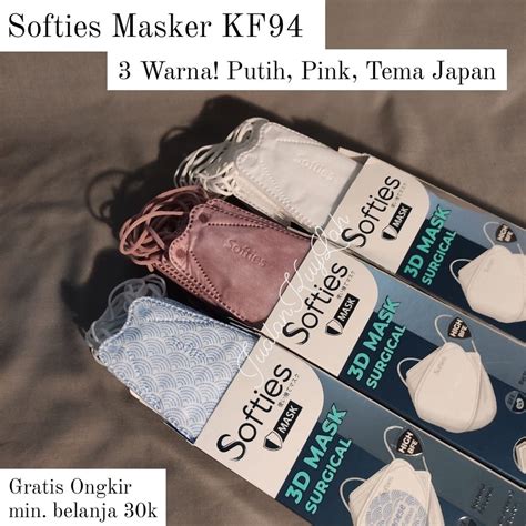 Jual Masker Kf Softies Per Box D Mask Surgical Ply Murah Meriah