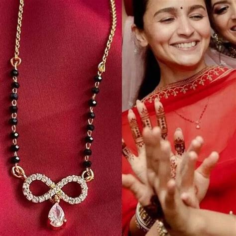 Alia Bhatt Wedding Inspired Infinity Mangalsutra Diamond Etsy