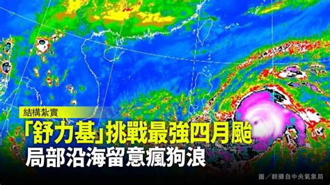 「舒力基」挑戰最強四月颱 局部沿海留意瘋狗浪