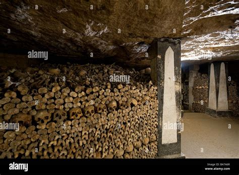 France, Paris, the Catacombs, bones Stock Photo - Alamy