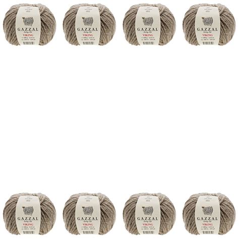 Пряжа для вязания GAZZAL VIKING цвет: 4018, 30% шерсть/70% акрил, 100 ...