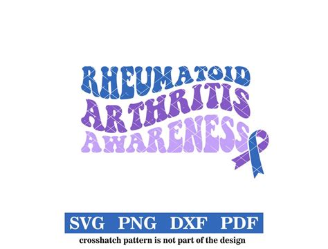 Rheumatoid Arthritis Awareness Svg Png Pdf Dxf Etsy