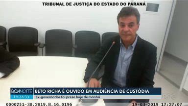 Boa Noite Paran Beto Richa Ouvido Em Audi Ncia De Cust Dia Globoplay