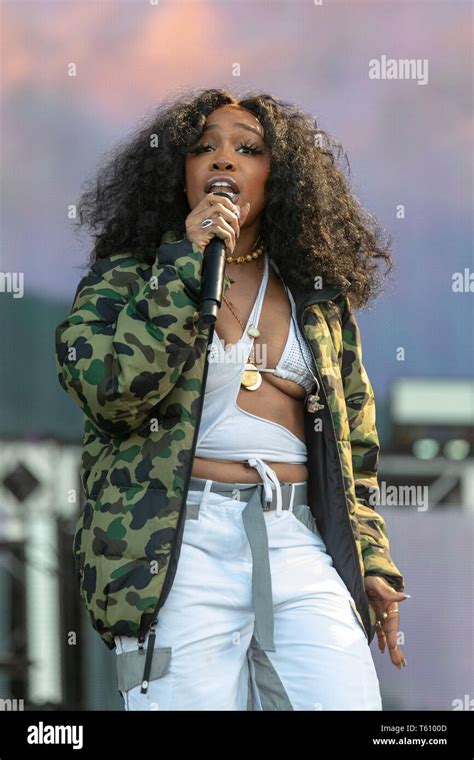 April 27 2019 Virginia Beach Virginia Us Singer Sza Solana