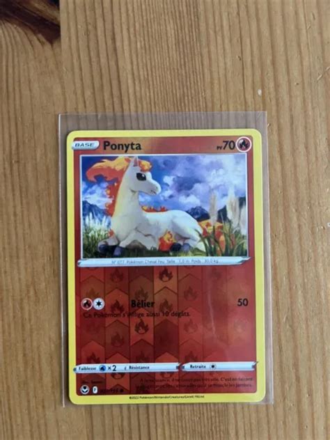 Carte Pok Mon Ponyta Reverse Eb Temp Te Argent E Eur