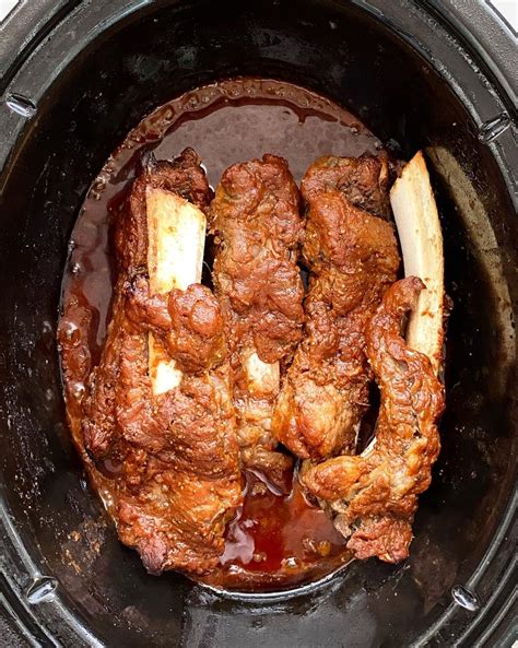 Slow Cooker Beef Back Ribs - Fit Slow Cooker Queen