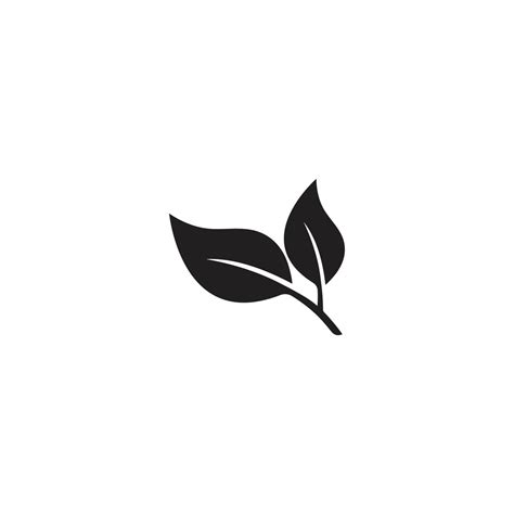leaf icon logo vector  vector art  vecteezy