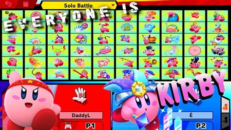 What If Every Character Was A Different Kirby Copy Ability In Smash