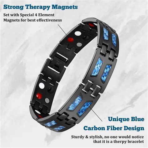 Buy Feraco Lymphatic Drainage Therapeutic Magnetic Bracelets for Men