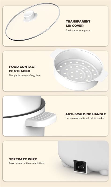 Multifunctional Electric Cooker Free Steamer Rice Cooker Small Hot Pot Cooker Non Stick Pan L
