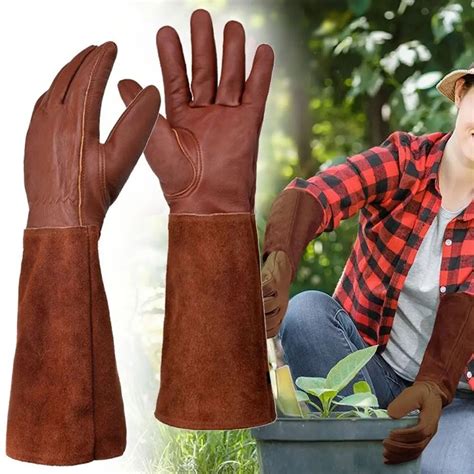 Spring Rose Pruning Thorn Proof Gardening Gloves With Forearm Protection For Men And Wo M