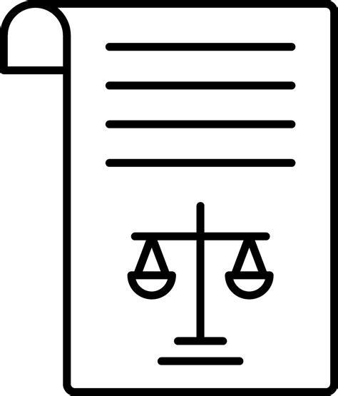 Legal Document Line Icon 36608338 Vector Art At Vecteezy