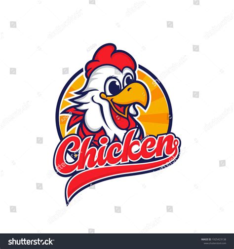 Chicken Mascot Logo Vector Template Royalty Free Stock Vector