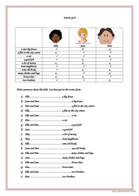 Have Got General Grammar Practice Deutsch Daf Arbeitsbl Tter Pdf Doc