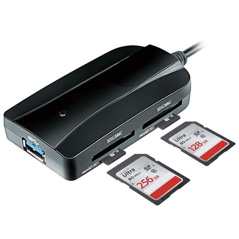 Картридер USB 3.0 Ginzzu GR-317UB, 4 слота для карт памяти 2x microSDXC ...