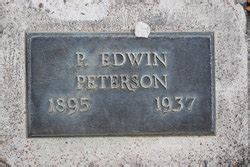 Peter Edwin Peterson M Morial Find A Grave