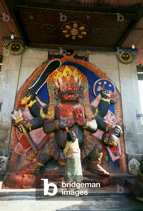 Nepal Kala Bhairav Or Black Bhairav A Manifestation Of The Hindu God