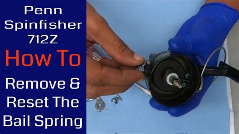 Penn Z How To Set The Bail Spring Fishing Reel Repair Youtube